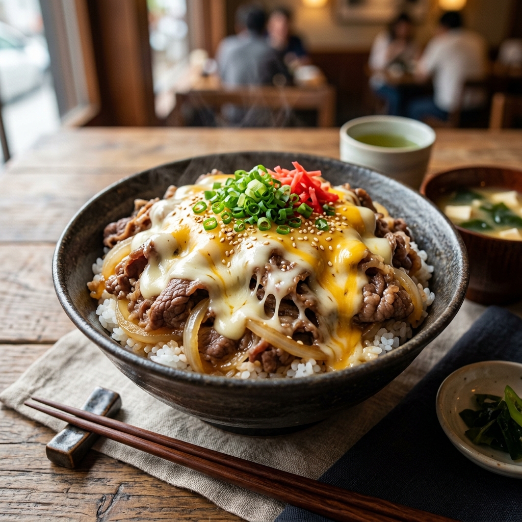 とろ〜り3種のチーズ牛丼
